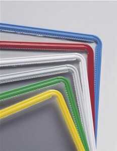 Novus Sichttafel DIN A4, Kunststoffrahmen blau, mit Drehzapfen