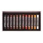 KOH Pastellkreide rund weich 12er Pack Brauntöne