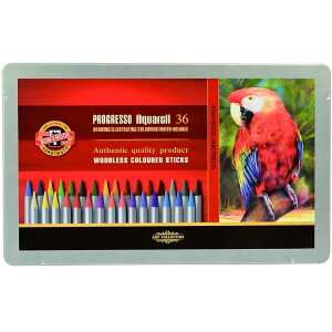 KOH Progresso Aquarell Vollminenstifte 36er Set