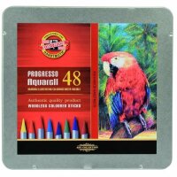 KOH Progresso Aquarell- Vollminenstifte 48er Set im...