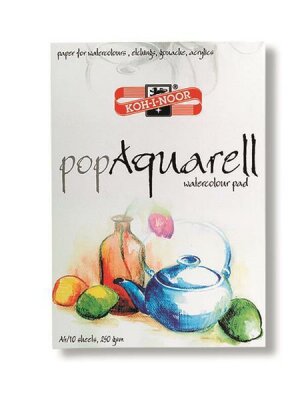 KOH Aquarell- Malblock A2 Block - 10 Blatt weiß , 250 g/m²