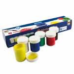 STY Schulmalfarben 6er 20 ml Töpfchen Schiebeschachtel