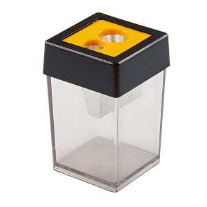 Dahle Doppel-Dosenspitzer Kunststoff für Stifte von 8 bis 10,5 mm gelb