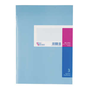 König & Ebhardt Spaltenbuch DIN A4 hellblau/magenta 3 Spalten 40 Bl.