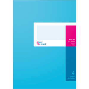 König & Ebhardt Spaltenbuch DIN A4 hellblau/magenta 4 Spalten 40 Bl.