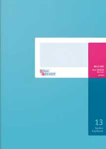 Spaltenbuch A4, 13 Spalten, 40 Blatt, Schema über 2 Seite