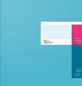 Spaltenbuch Kopfleisten-Ausführung - 277 x 257 mm, 20 Spalten