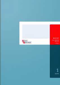 König Ebhardt Spaltenbuch mit festem Kopf - A4, 1 Spalte, 40 Blatt