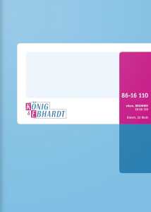 König Ebhardt Geschäftsbuch - A6, liniert, 32 Blatt