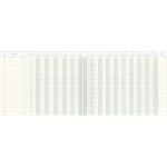 Journal mit Kopfleiste - 420 x 297 mm, 15 Konten (9/12),...