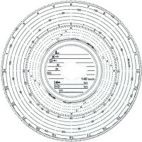K&E Diagrammscheibe weiss 140km/h EC 8624014