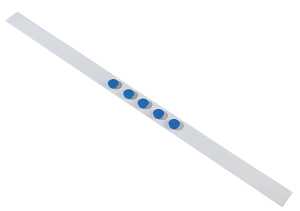 Dahle Metall-Wandleiste 100 cm + Magnete 5 Stück 50mm breit selbstkleb
