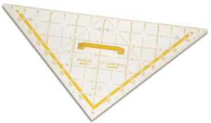 Aristo Wandtafel TZ-Dreieck 80 cm mit Griff, transparenter Kunststoff