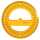 Contrast Vollkreis-Winkelmesser, 360°, orange-transparent
