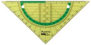Flex Geometrie Dreieck 16 cm, biegsam, neongrün