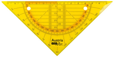 Aristo Flex Geometrie Dreieck 16 cm biegsam, Hyp. 16 cm, neonorange