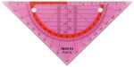 Flex Geometrie Dreieck 16 cm, biegsam, neonpink
