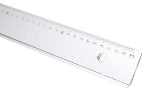 Aristo College Lineal 50 cm transparent, Facette, Tuschekante