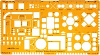 Aristo Architektur-Werkschablone 2 1:50, 225 x 125 mm,...