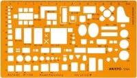 Aristo Möblierungsschablone Architekt 1:100, 225 x...