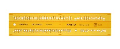 Aristo Schriftschablone gerade 3.5 mm ISO 3098-1/DIN 6776 H-Profil, Typ B