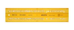 Schriftschablone gerade 3.5 mm, ISO3098-1/DIN 6776, H-Profil, Typ B