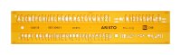 Aristo Schriftschablone gerade 5 mm ISO 3098-1/DIN 6776...