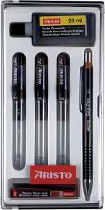 Aristo Tuschefüller mg1 College 3er-Set 6-teilig, Stärken 0.1/ 0.2/ 0.3 mm