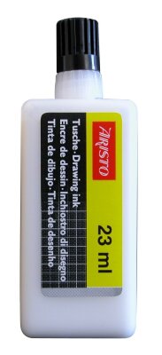 Aristo Zeichentusche 23 ml weiß, hohe Deckkraft