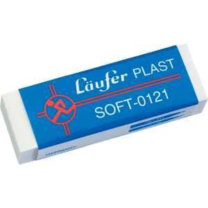 Radierer Läufer Plast Soft 0121 65x21x12 mm, Kunststoff