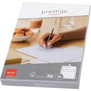 Briefumschlag B6 HK o.Fe. weiß ELCO 7039612 Offs. 120g 25St Prestige