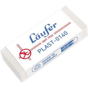 Radierer Läufer Plast 0140 46x20x9 mm, Kunststoff