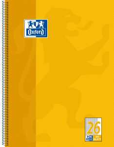 OXFORD Schule Collegeblock A4+ 80 Blatt, kariert 4fach gelocht