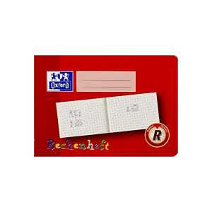 OXFORD Schule Rechenheft A5 quer, 16 Blatt, Lineatur R, Optik Paper®