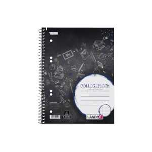 Collegeblöcke 158x210-80 Blatt-liniert -6-fach Lochung-70g/qm