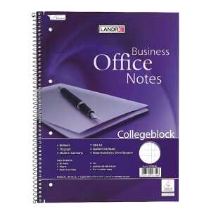 Collegeblock "Office" A4 , 80 Blatt, 70 g/m², 4fach , rautiert