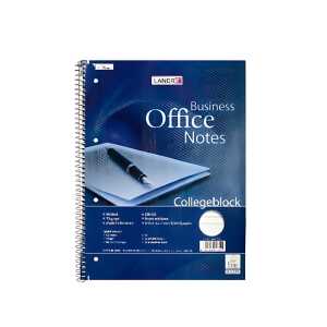 Collegeblock "Office" A4 80 Blatt, 70 g/m², 4fach gelocht, liniert