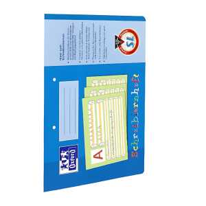 Schule Schreiblernheft A4 quer, 16 Bl, Lin SL Mittelband, 2fach gel