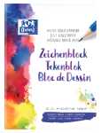 OXFORD Schule Zeichenblock A4, 20 Blatt, blanko, 120...