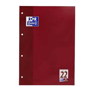 Schulblock A4, kopfgeleimt, 50 Blatt, Lineatur 22 4fach gelocht