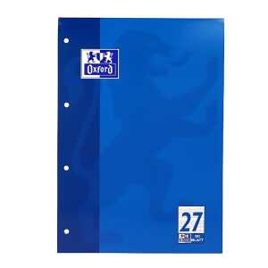 Schulblock A4, kopfgeleimt, 50 Blatt, Lineatur 27 4fach gelocht