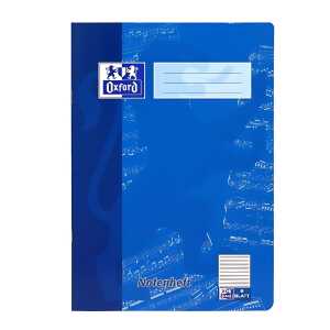 Schule Notenheft A4, 8 Blatt, Lineatur 14 (ohne Hilfslinien),