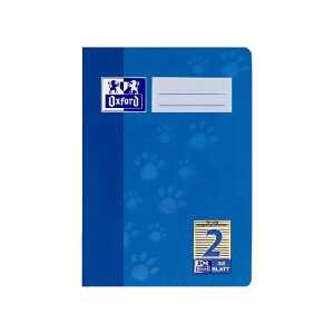 OXFORD Schule Schulheft A5, 32 Blatt, Lineatur 2, Optik Paper®