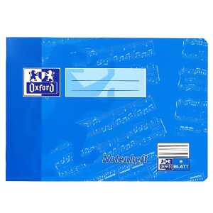Schule Notenheft A5 quer, 8 Blatt, Lineatur 14 (ohne Hilfslinien),