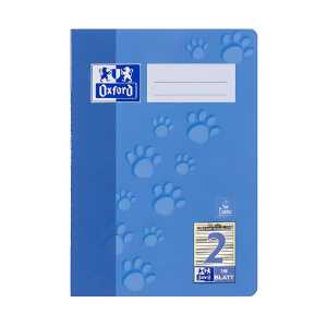 OXFORD Schule Schulheft A5, 16 Blatt, Lineatur 2, Optik Paper®