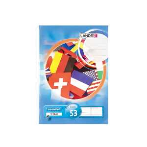 LANDRÉ Vokabelheft A5, 32 Blatt, 80 g/m², liniert, 2-spaltig