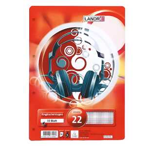 LANDRÉ Ringbucheinlagen A4-50 Blatt-Lineatur 22-70g/qm