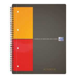 Activebook A4+, kariert 5 mm, 80 Blatt, 4fach gelocht 5er-Packung