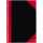 Bantex China-Kladde schwarz/rot, A5, 96 Blatt, 70 g/m², kariert