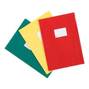 Oxford Hefthüllen für DIN A4, PP, Bast, farb.sort, 3er-Pack